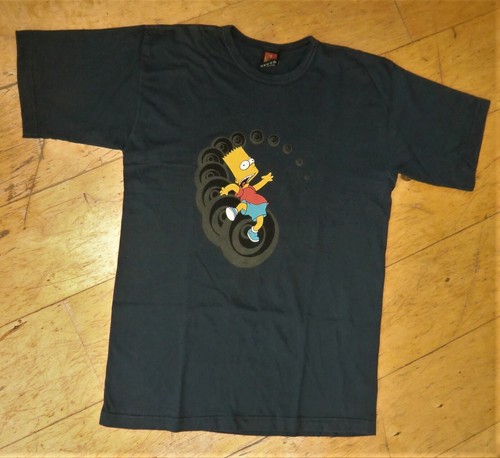 * TOP * original Vintage Simpsons T-Shirt aus den USA dunkelblau S M L