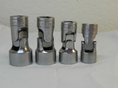 Snap-On 4 Piece 3/8'' Drive 6 Pt SAE Flank Dr Shallow Universal Socket Set (FS) - Bild 3 von 11