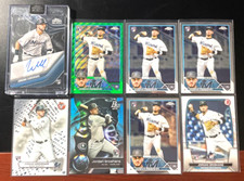JORDAN GROSHANS 2023 Topps Chrome Black BASE AUTO ROOKIE - Miami Marlins Lot 8