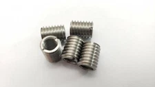 5 x THREAD ADAPTERS - M8 8MM MALE TO M6 6MM FEMALE - THREADED REDUCERS 