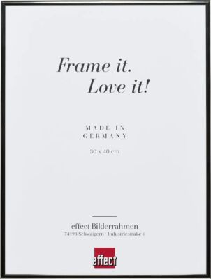 Effect Aluminium-Bilderrahmen Quadro 60x80 cm Antiksilber Antireflexglas