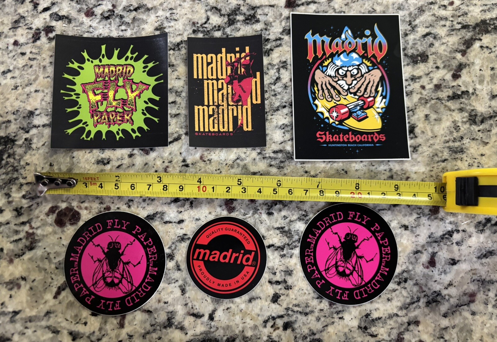 MADRID SKATEBOARD Sticker Lot