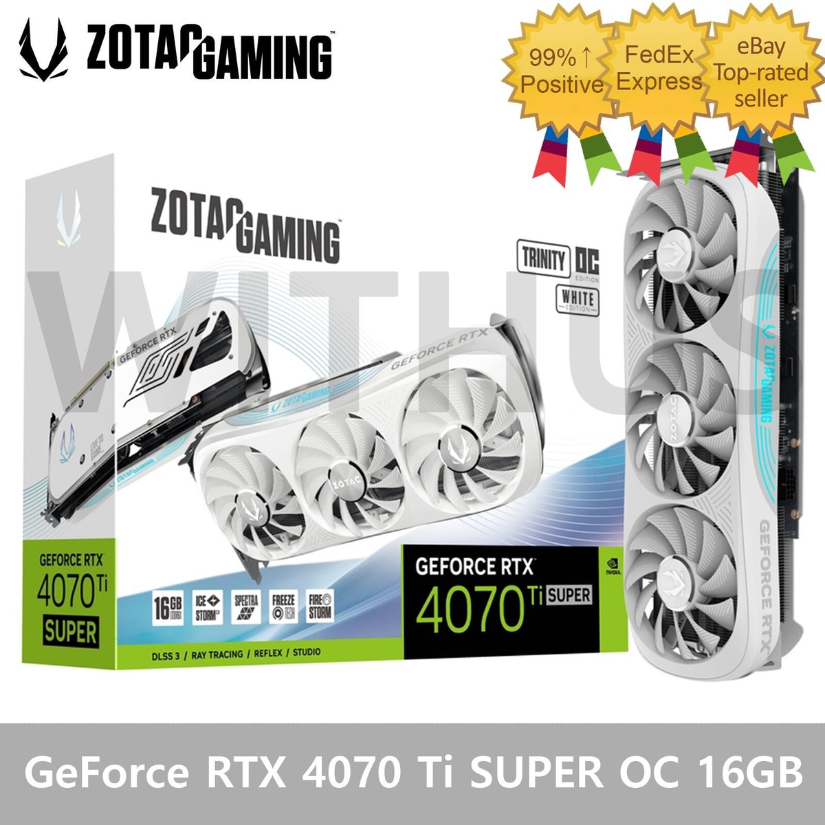 ZOTAC GAMING NVIDIA GeForce RTX 4070 Ti SUPER Trinity White ZOTAC GAMING NVIDIA GeForce RTX 4070 Ti SUPER Trinity White