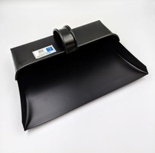 Heavy Duty Metal Dust Pan Quality Hooded Dustpan Fixed Handle Garden Tool 32 cm