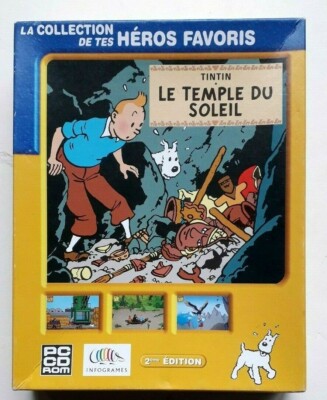 Jeu PC Tintin - Le Temple Du Soleil (2ème édition) - Bon état - Version Française
