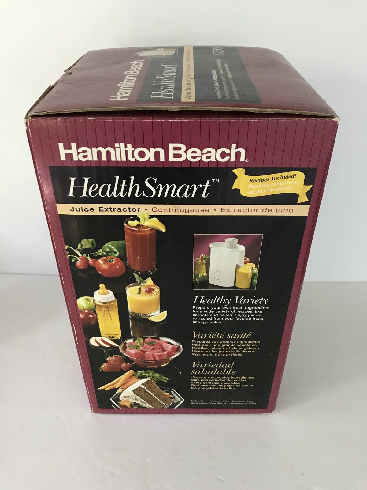 Vintage Hamilton Beach Health Smart Juice Extractor Juicer 67150. New