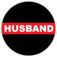 First Responder Firefighter Thin Red Line Husband Bumper Sticker Military 5"