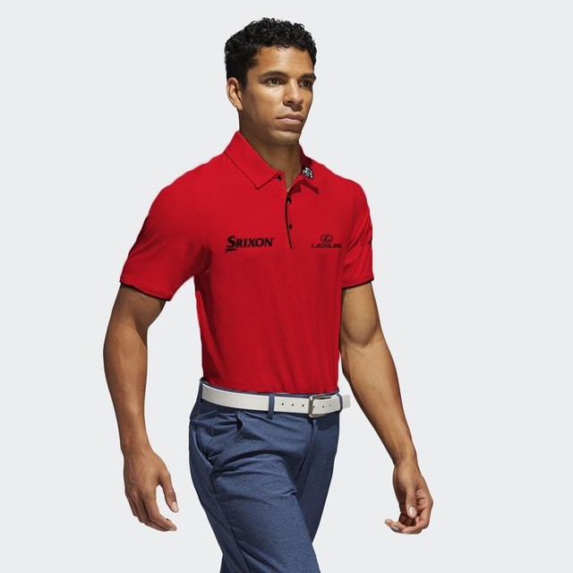 Men's Red Golf Polo PGA sponsor logo Lexus, Srixon, RBC, and CMG | eBay
