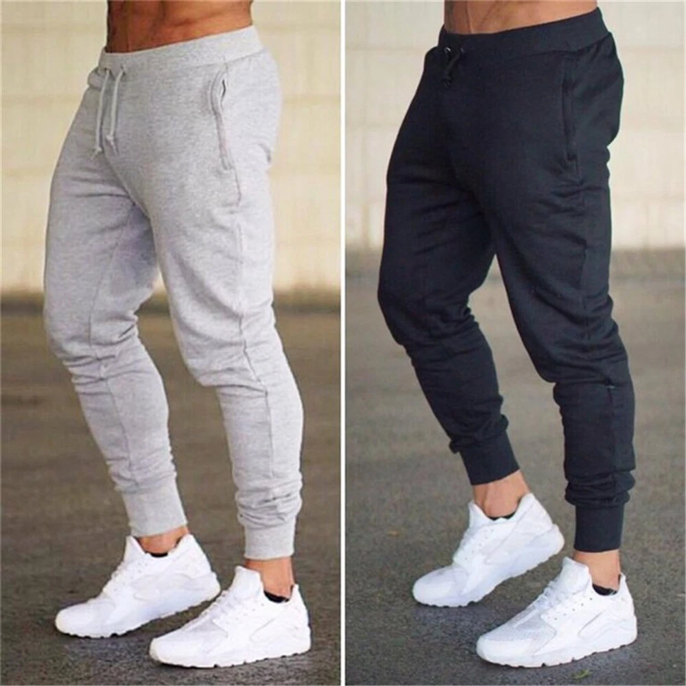 Men Sweatpant Casual Pant Fitness Workout Joggers Sport Soccer Training Trousers