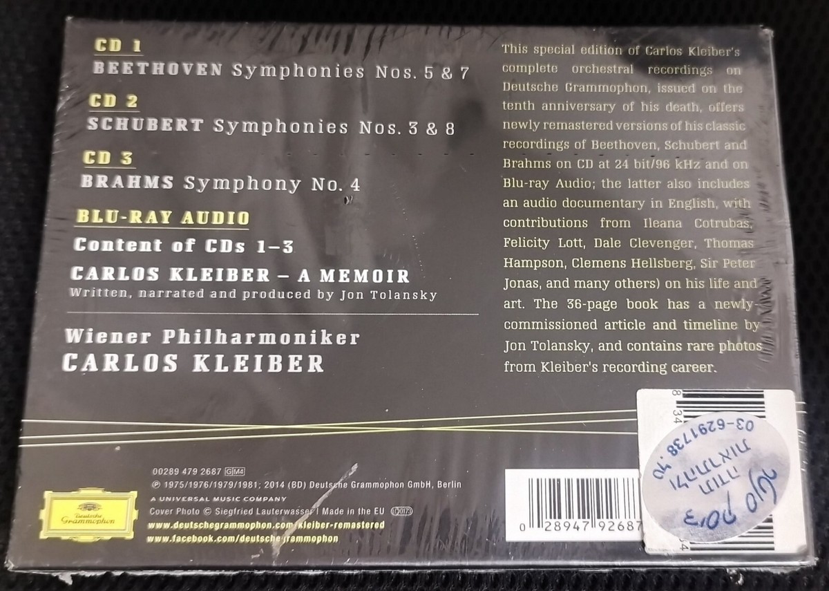 CARLOS KLEIBER COMPLETE ORCHESTRAL RECORDINGS on DEUTSCHE