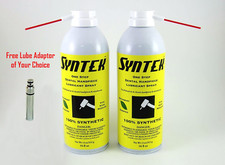 2 PK Syntek Synthetic Dental HP Oil Lubricant Aerosol w/ Free Lube Adaptor