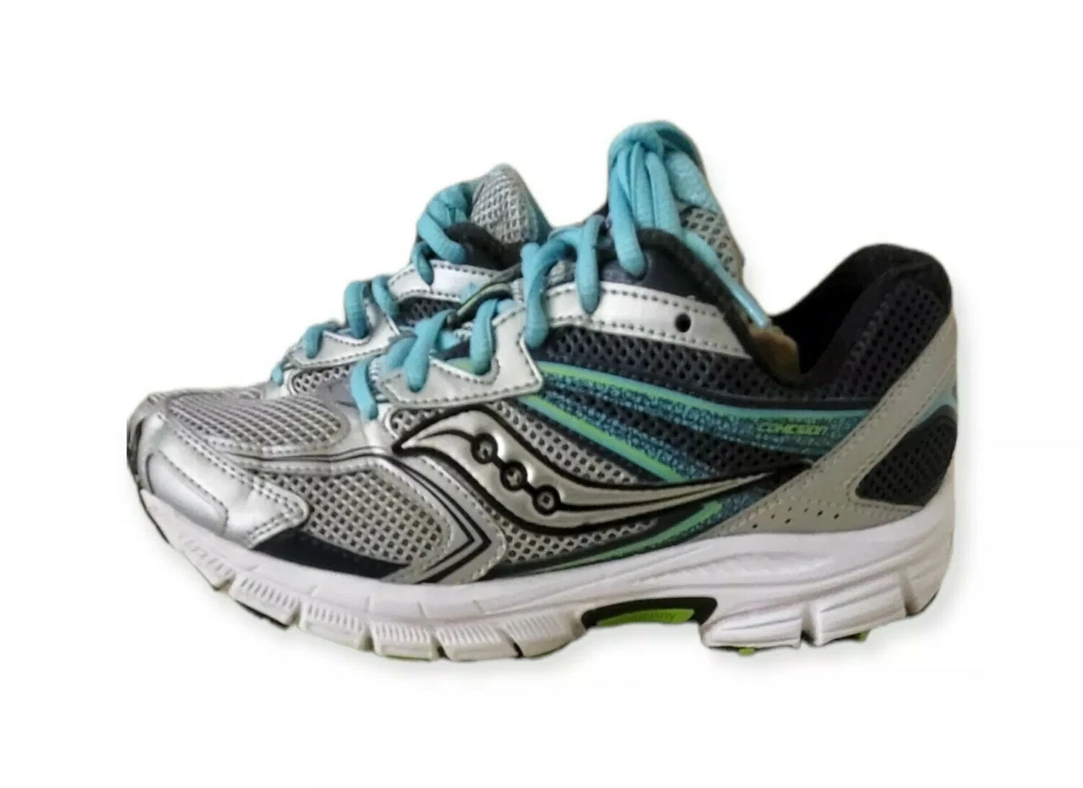 SAUCONY COHESION 9 SILVER TEAL BLUE WOMENS RUNNING SHOES 6.5