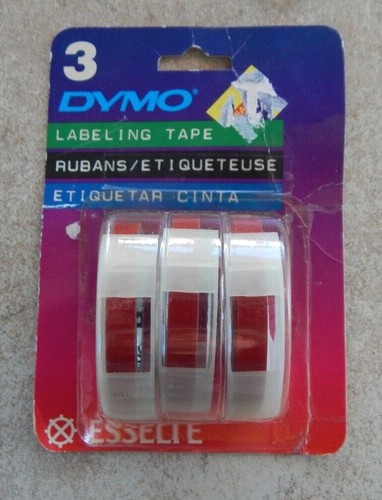 Authentic Dymo Labeling Tape 2 Colors You Choose! Red or Blue Stationary Office - Picture 5 of 10