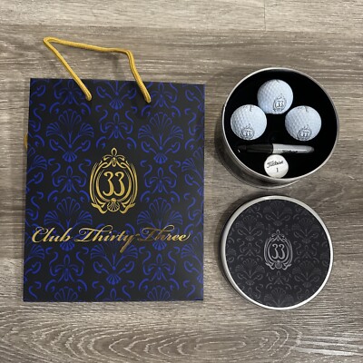 クラブ33 プレート Disneyland Club 33 Disney 2024 Titleist Golf Ball Set Pro V Very