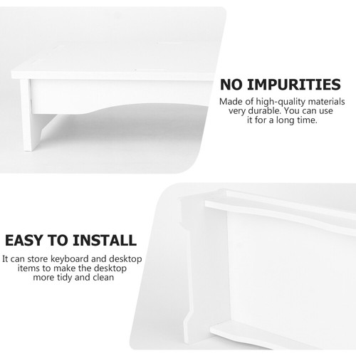Monitor Stand Riser Monitor Stand Plastic Desktop Shelf Riser - Afbeelding 7 van 12