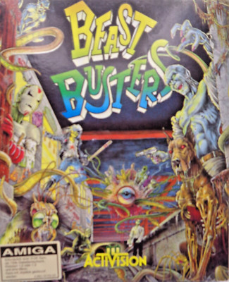 COMMODORE AMIGA -- BEAST BUSTERS (ACTIVISION) #MIT POSTER