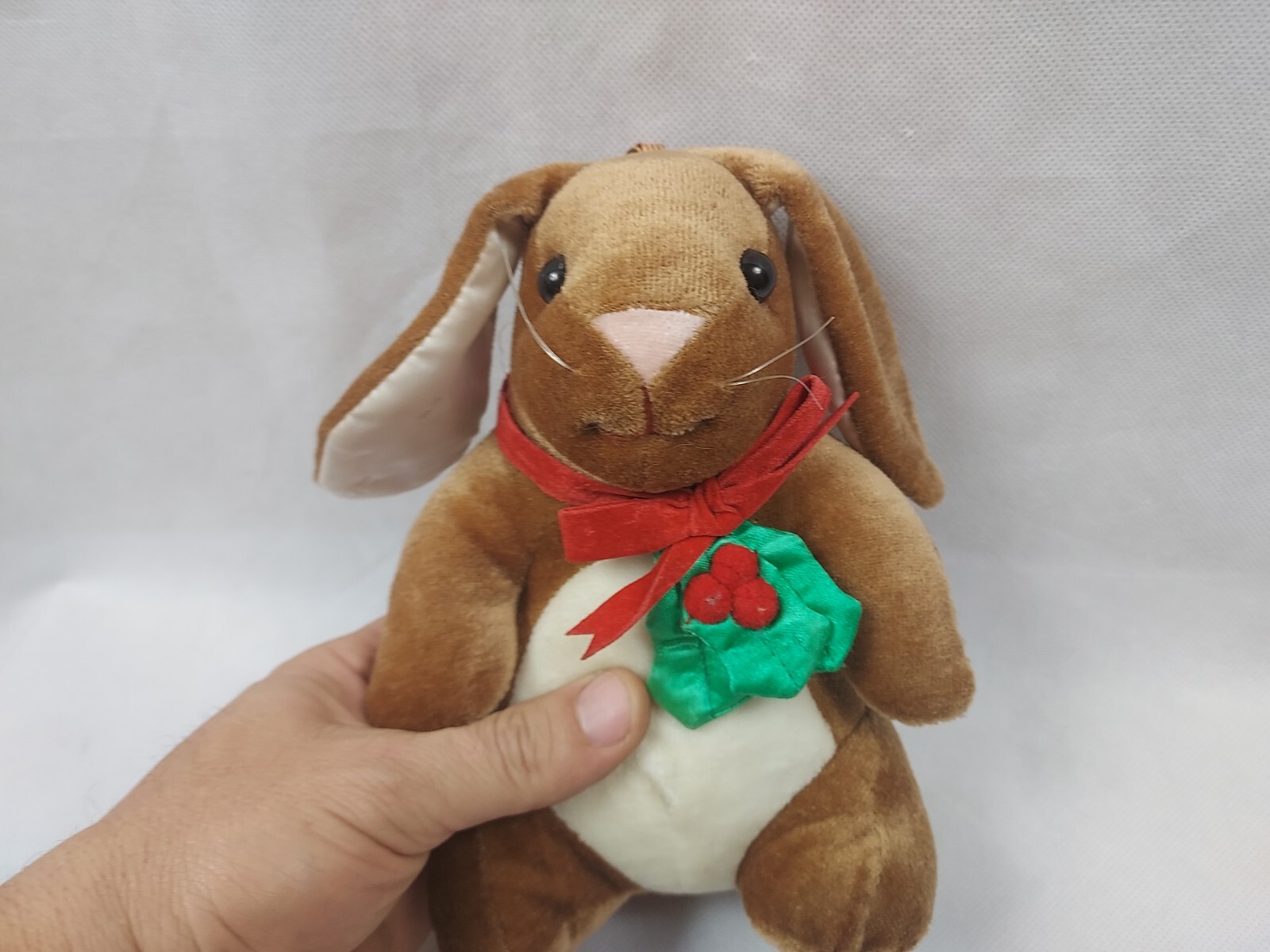 Vintage Rabbit Ears Productions Velveteen Rabbit Plush 8” Christmas