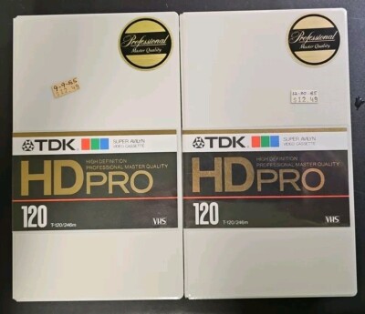 TDK HD PRO 120 Blank VHS Tape SEALED NOS T-120/246M Professional Master Quality