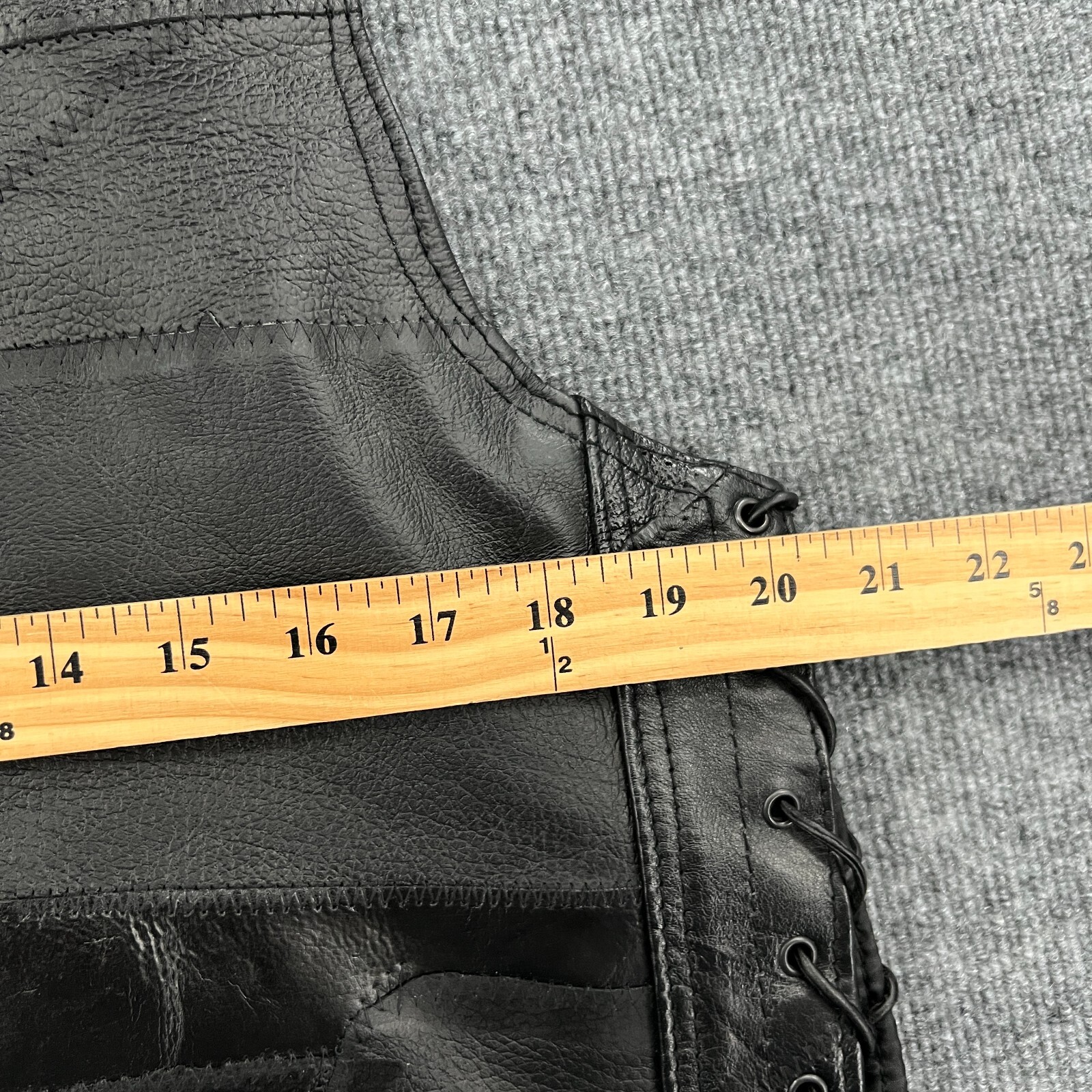 Diamond Plate Patchwork Biker Motorcycle Vest Men… - image 11