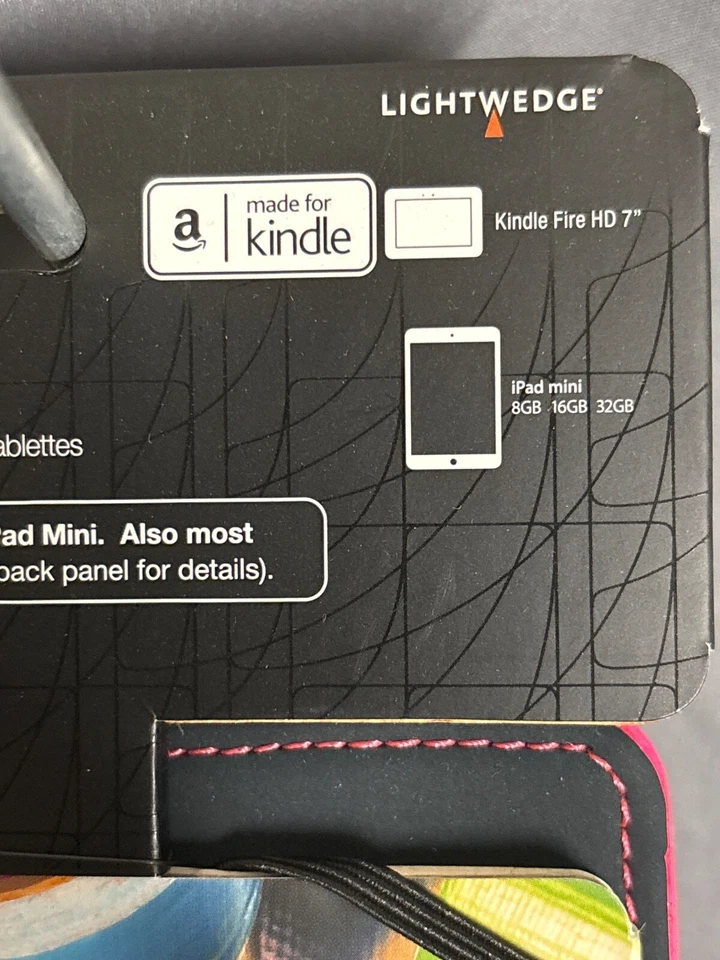 Verso "omg" lightwedge Standing Cover Kindle Fire HD 7” iPad Mini neon green new - Image 3 of 4