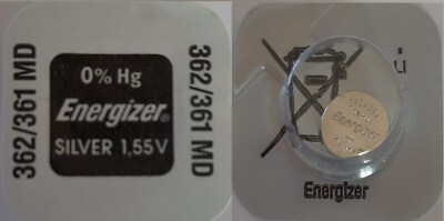 Energizer 1x Knopfzelle, Silberoxid, SR721SW, 362/361, 1,55 V, 22mAh