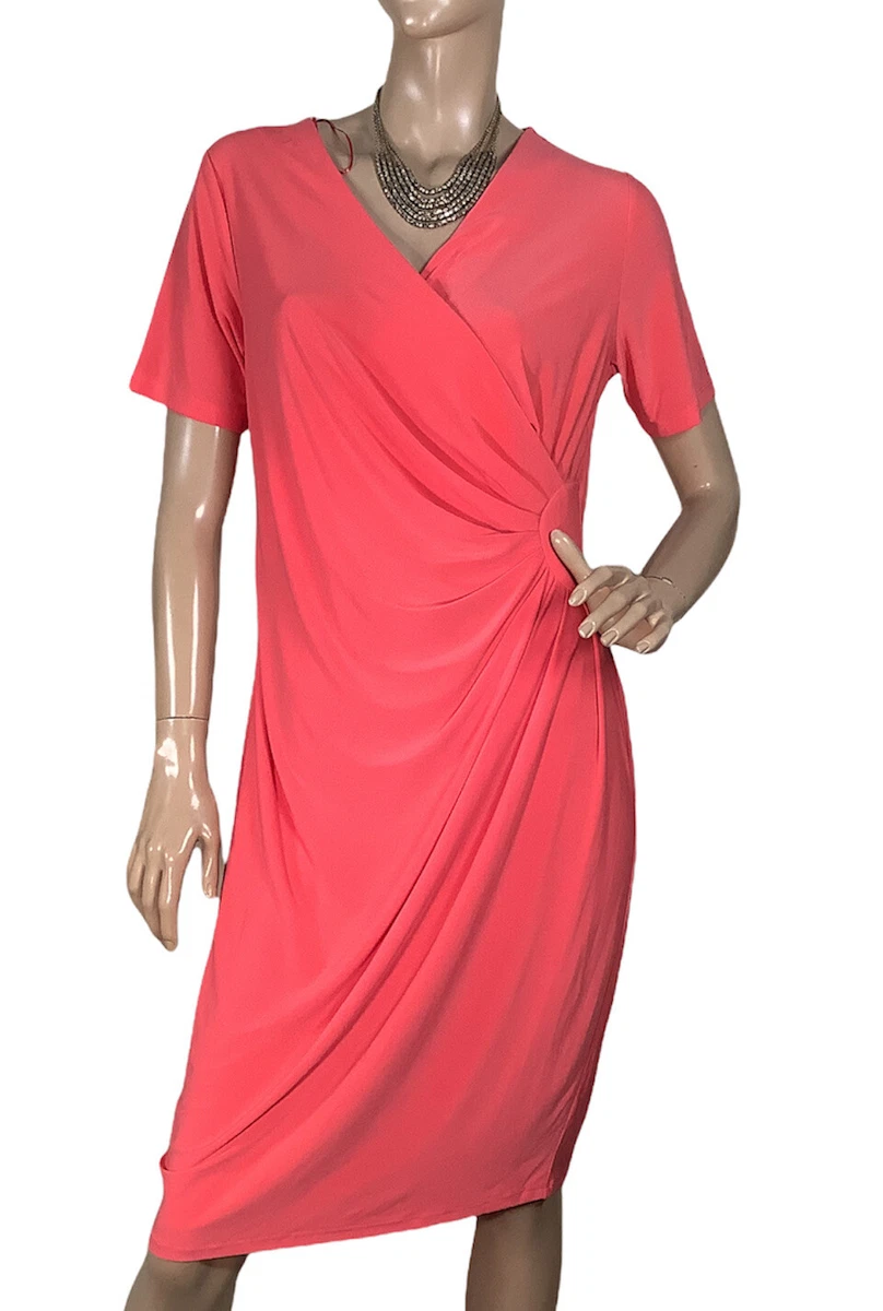 DAVID JONES CLASSIC COLLECTION SIZE M CORAL FIX WRAP STYLE