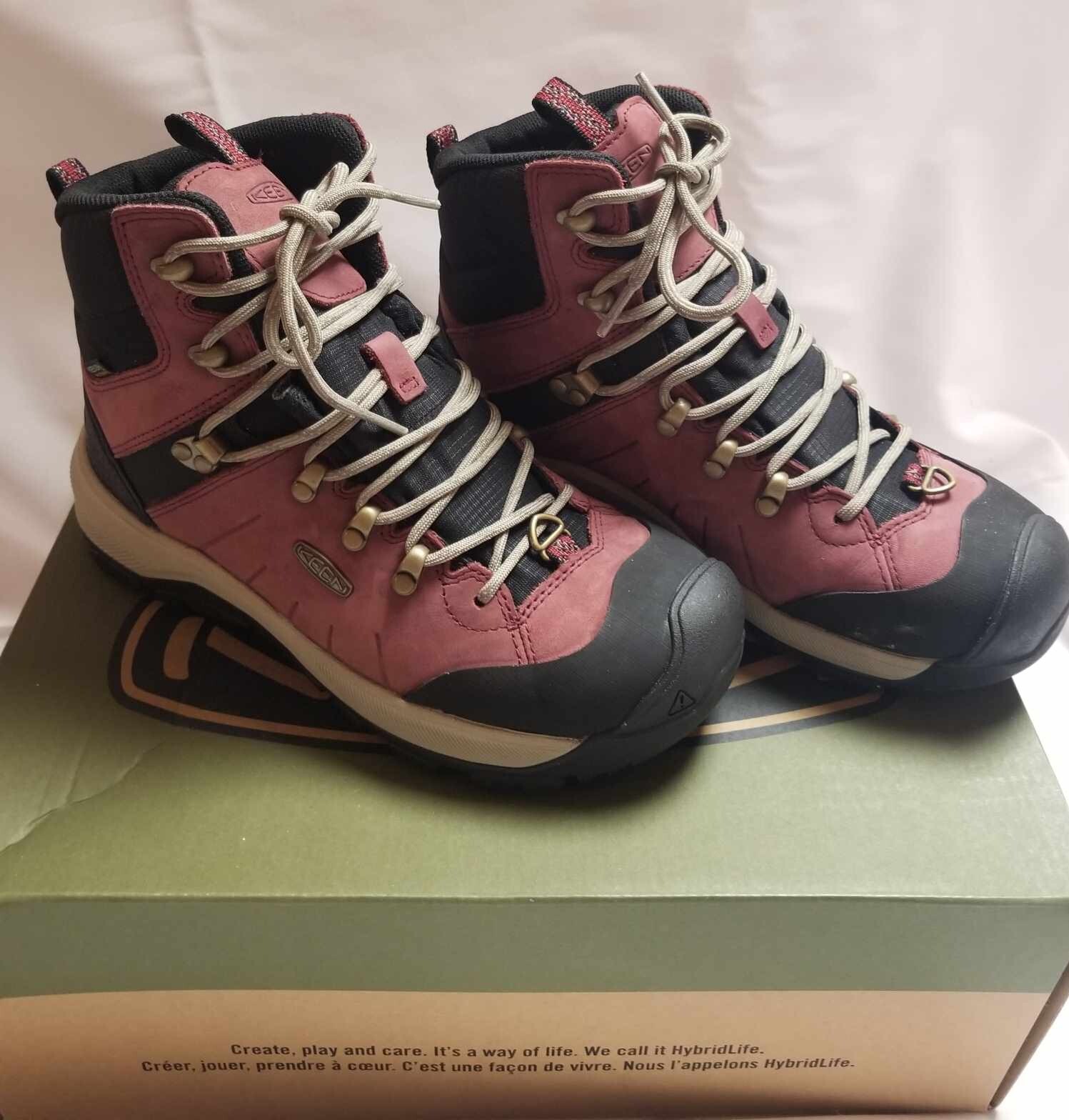 Keen Donna Revel IV Mid Polar Taglia 8 Colore RABARBARO Mod. 1025456 Impermeabile