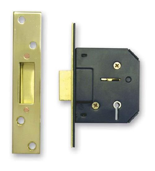 Sterling MLD530 - Interblocco/serratura a mortasa, 5 leve, 76 mm, in ottone con