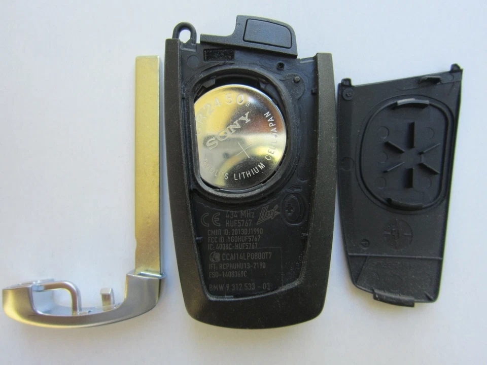 OEM BMW SMART LLAVERO ALARMA REMOTA SIN LLAVE YGOHUF5767 4 BOTONES 434Mhz DESBLOQUEADO Foto 4 de 4