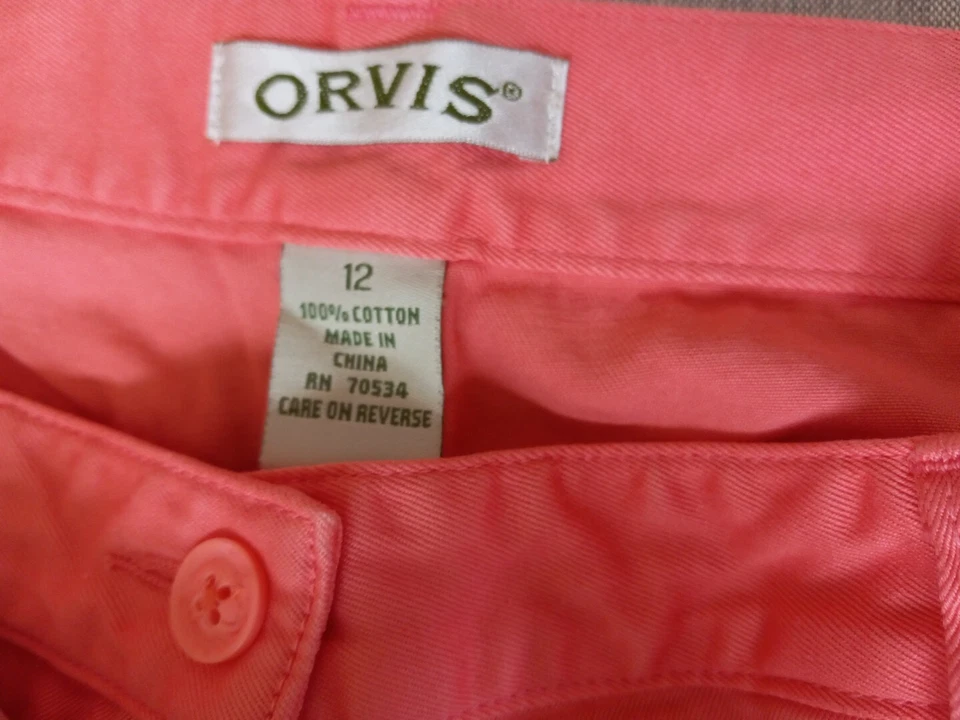 Pantalones de mezclilla capri de algodón puro para mamá al aire libre cintura elástica Orvis 12 para mujer Foto 2 de 4