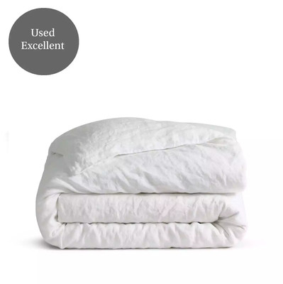 Dip & Doze 100% Natur Leinen Bettbezug Luxus Bettwäsche (gebraucht) Top