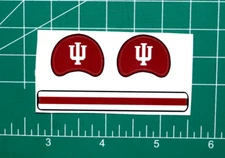 Indiana Hoosiers "Burgundy" DIECUT DECALS ONLY for OPI Football Gumball Helmets