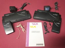 2 Samson VLX-TD VHF Wireless mic systems with Mics and Belt Packs