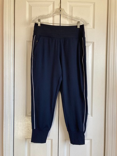 Athleta MP Venice Track Stripe Jogger M Petite Navy / White Stripe #854423 - Picture 8 of 15