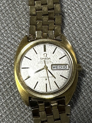 Omega Gold-Filled  Constellation Day Date Wristwatch Display Case Back 168.029 - Picture 2 of 10
