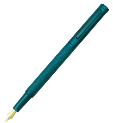 HongDian Dark Green Forest Metal Fountain Pen EF/F/Bent Nib with Converter