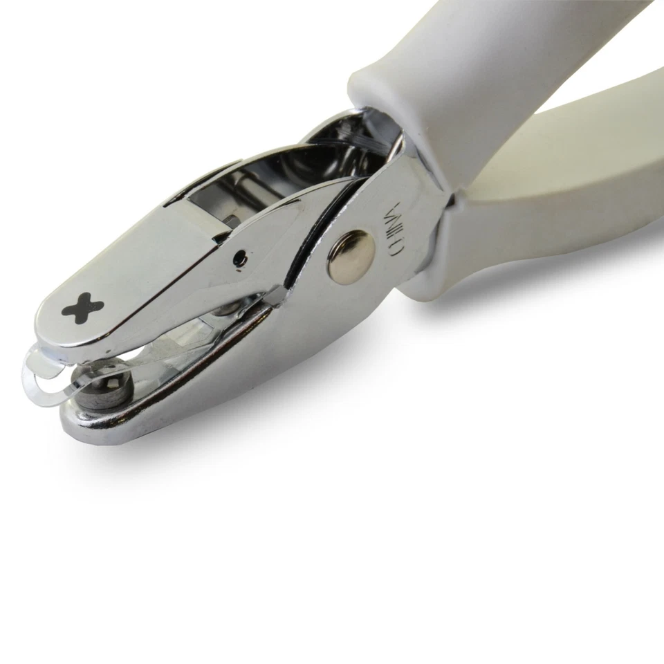 Fiskars Cross Stitch Hand Hole Punch Scrapbooking 1/4" Confetti Cushioned Grip - Image 3 of 4