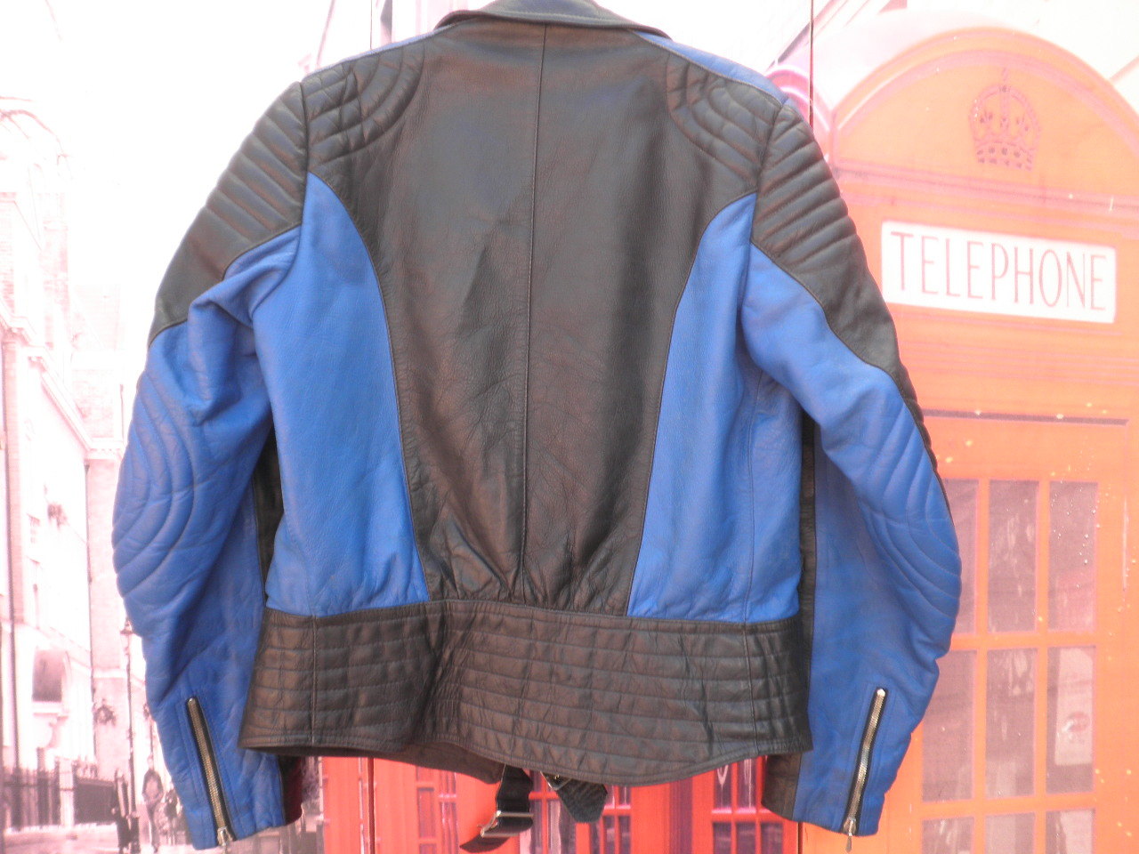 CHUPA CUERO ROCKER CHAQUETA PIEL MOTERO BIKER VINTAGE RIDERS PUNK TALLA S/M