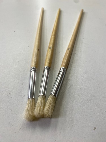 Round Artists Paint Brushes Fitch Wooden Number No. 6 Long Thin 8mm Cheap - Picture 6 of 24