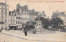 62 BOULOGNE SUR MER STATUE FREDERIC SAUVAGE