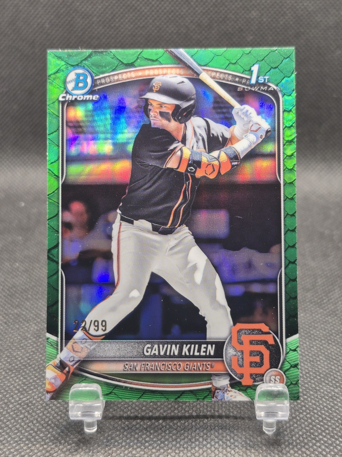 2025 Bowman Draft Chrome Green Reptilian Refractor /99 Gavin Kilen #BDC-40