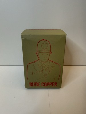 Apologies to Banksy  RUDE COPPER  Vinyl Figure Red Ver. With Box and Stickers