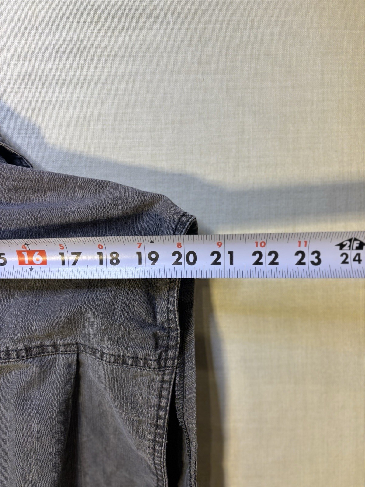 LOVERBIRD Gray Denim Button Front Collared Vest w… - image 18