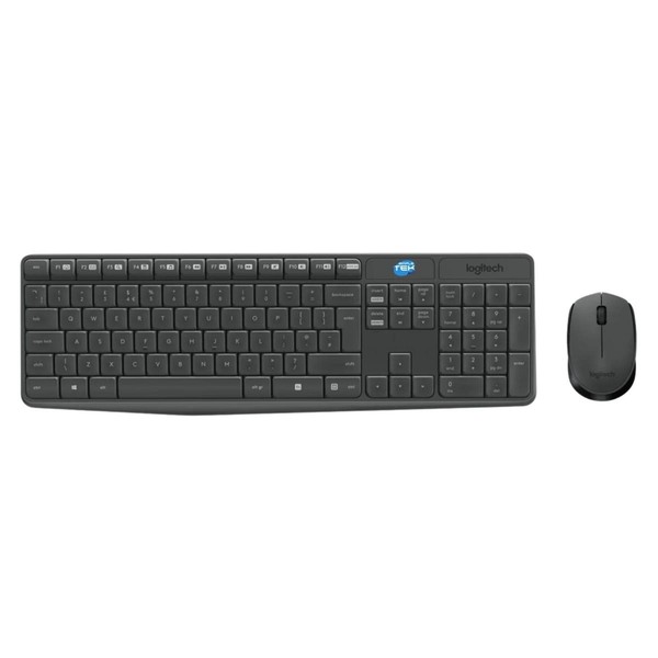 Logitech MK235 Wireless Set Maus & Tastatur Qwerty Italienisch Schwarz MPN 17446-image