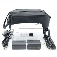Sony Handycam HDR-PJ675 White HD Camcorder Built-in Projector Tested Japan used
