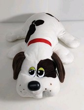 Hasbro 2019 Pound Puppies Dog White W/ Brown Spots 18" Stuffed Animal Plush Toy