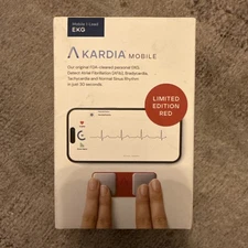 KardiaMobile 1-Lead EKG FDA-Cleared Heart Monitor Limited Edition Red Box