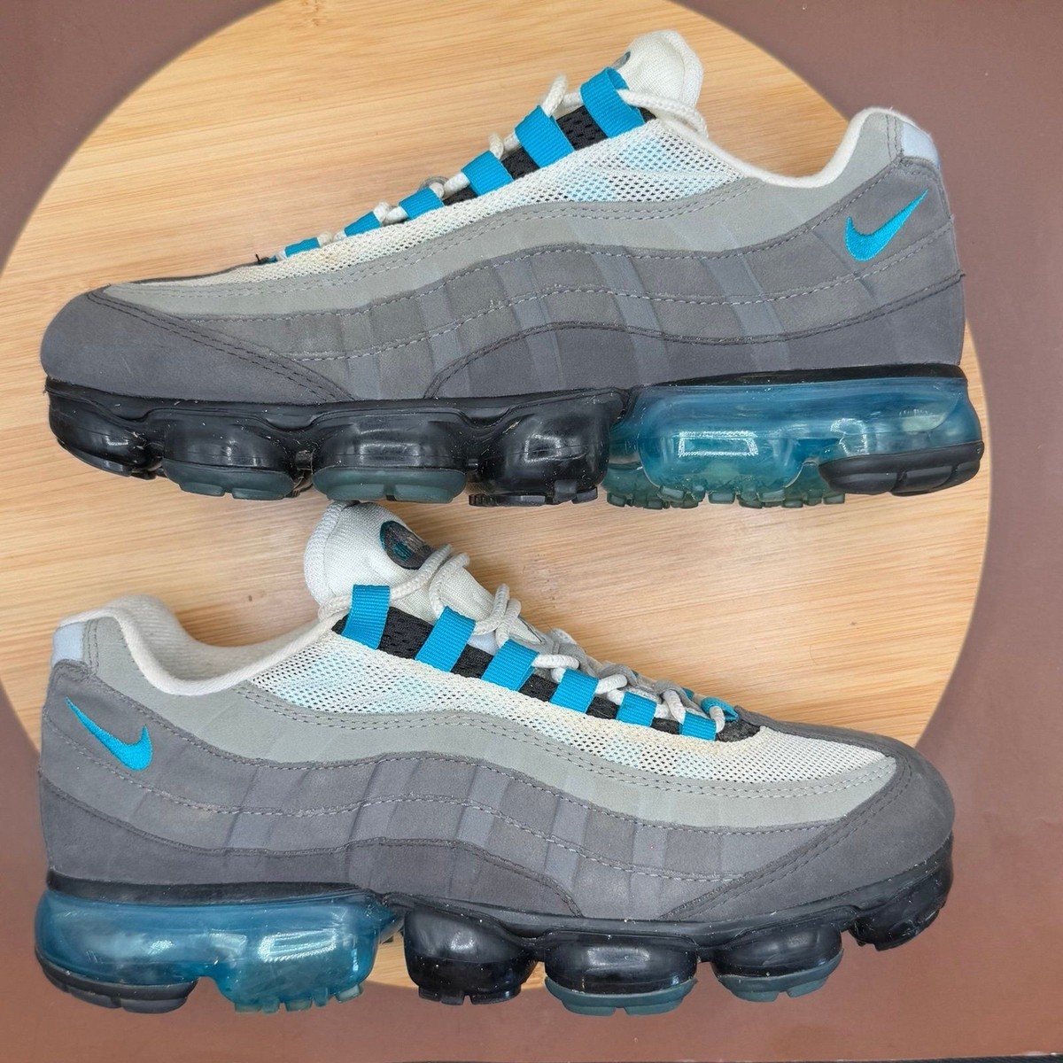 NIKE AIR VAPORMAX 95' LOW SNEAKER NEO-TURQUOISE/GREY/BLACK MENS