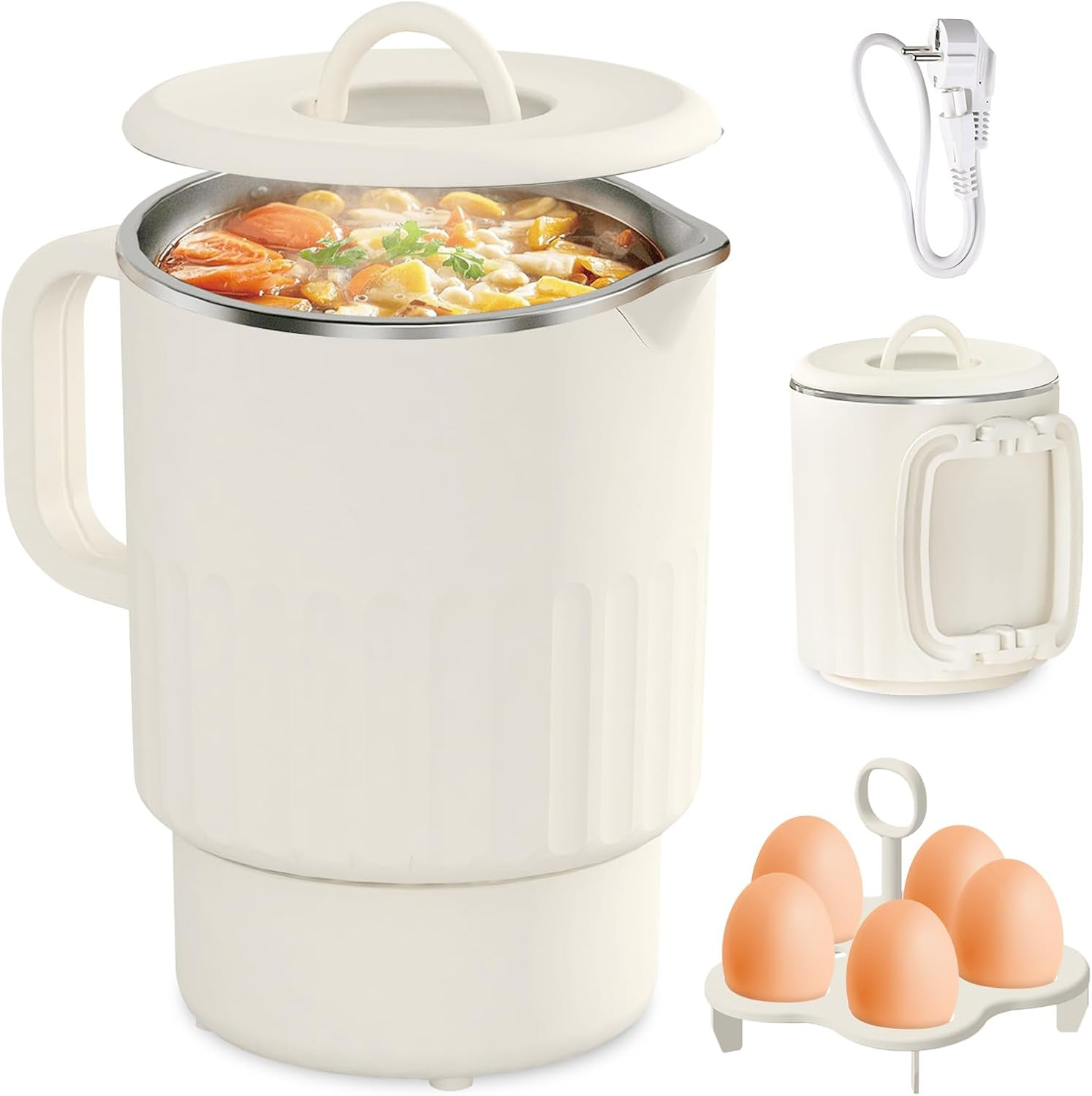 Occasione! Bollitore Pieghevole 1L Acciaio Inox 600W Campeggio Viaggio