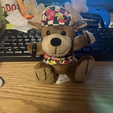 Vintage Coca Cola Reindeer Christmas Bean Bag Plush 1998